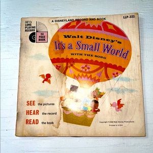 Walt Disney's It's A small World See Hear Read LP Record Vinyl